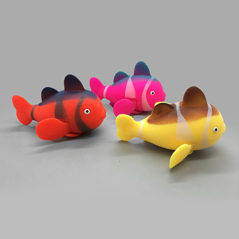Cross-border new product: Goldfish Flour Kneading Fun, Marine Animal Flour Release Toy, TPR soft Rubber Stress-relieving toy pic 1