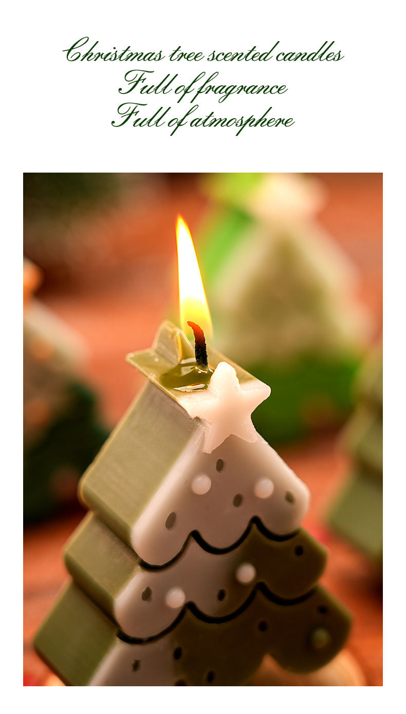 圣诞节香薰蜡烛创意圣诞树氛围感香氛蜡烛摆件浪漫圣诞伴手礼物详情18