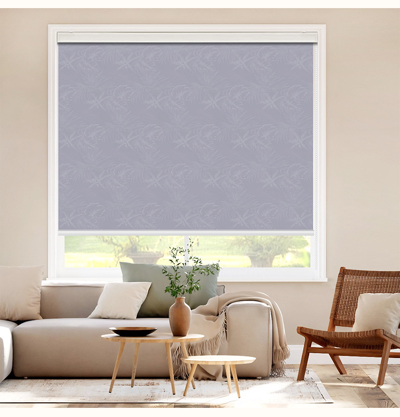 Foreign trade Nordic blackout jacquard thickened full blackout roller blinds, adjustable curtains for dining rooms, living rooms, studies and offices pic 10
