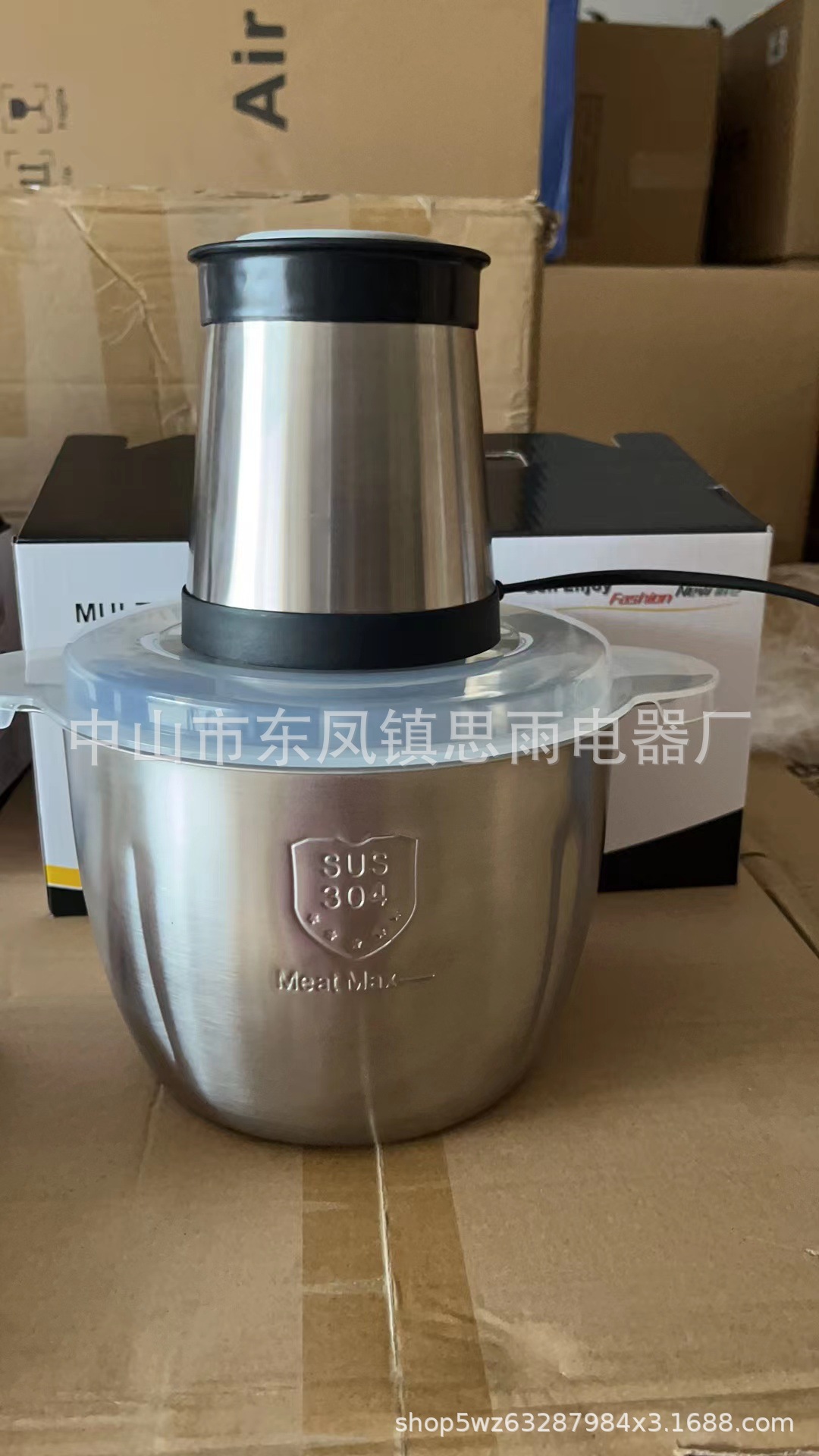 6L stainless steel electric meat grinder, 2L110V English meat grinder, 3L dual-speed, 8L large-capacity foreign trade meat mixer pic 3