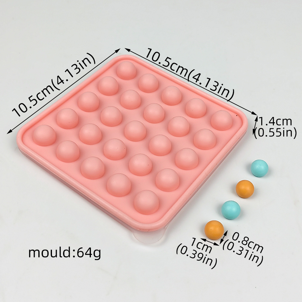 Food-grade custard, runny filling, round balls, ice cubes, candies, chocolate beans, silicone molds with LIDS, silicone ice hockey molds pic 9