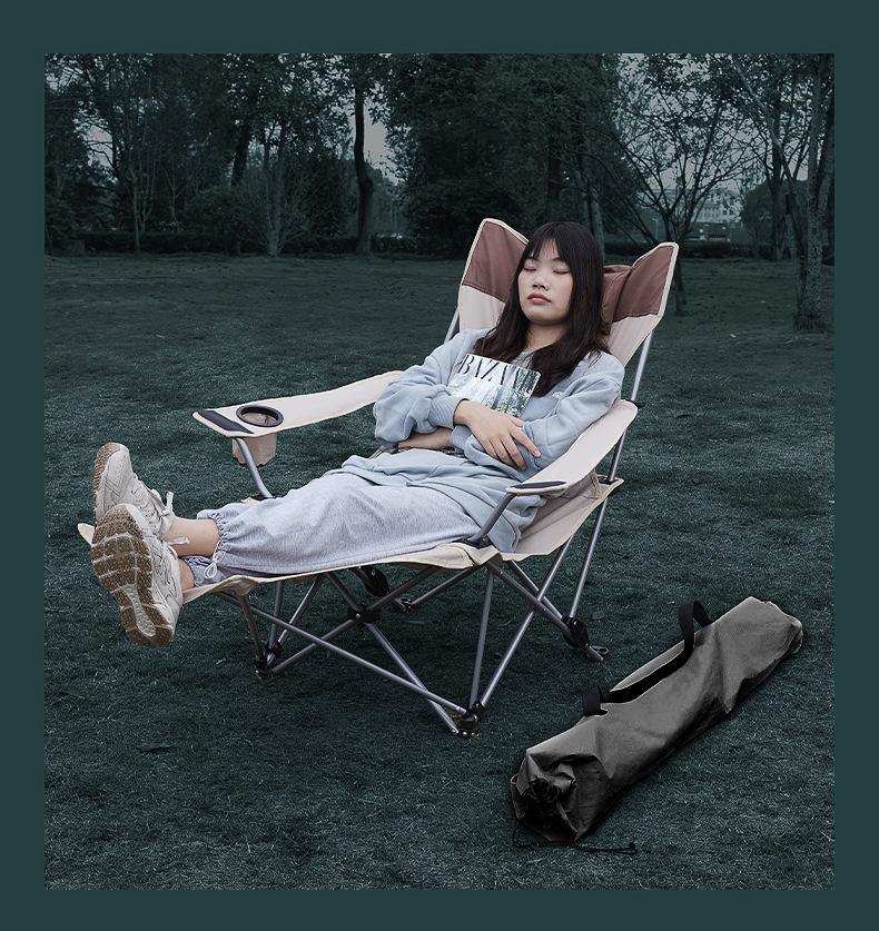 Dacheng Outdoor Camping folding chair, nap Camping portable footrests, sitting and lying dual-purpose chair, lounge chair pic 18