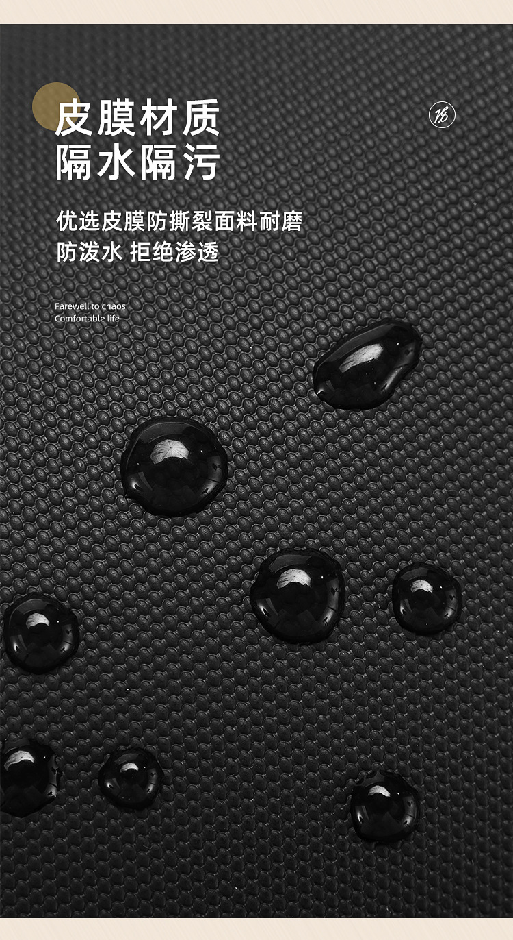 Large-capacity passport bag, multi-functional document storage bag, PU waterproof travel storage bag, anti-theft portable document bag pic 12