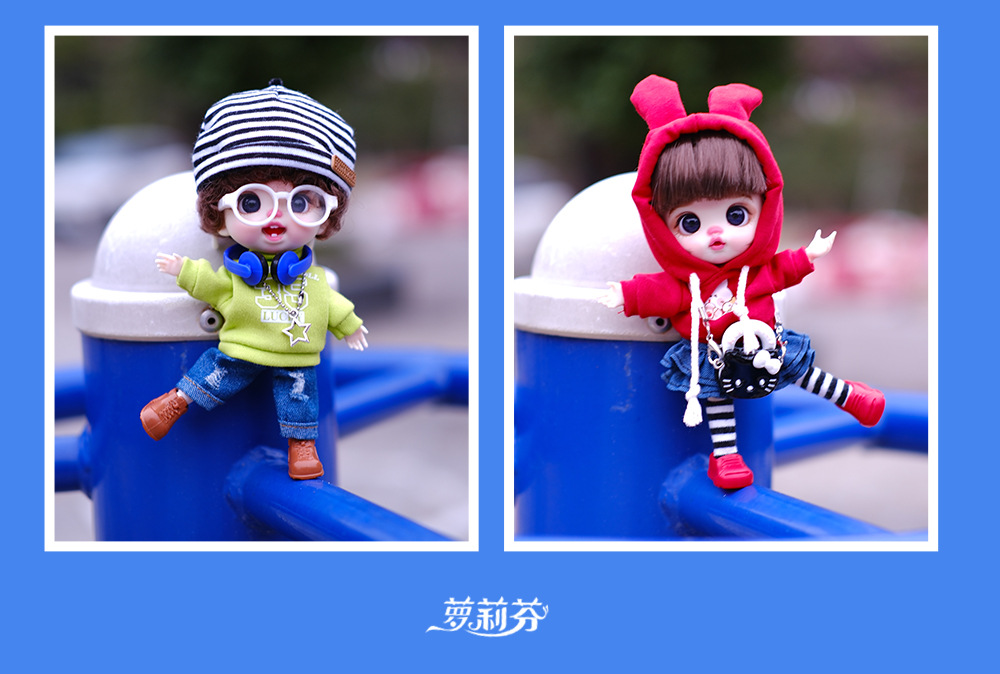 新款萝莉芬潮玩甜酷崽崽公仔搪胶娃娃手机包挂件工厂批发玩具饰品详情15