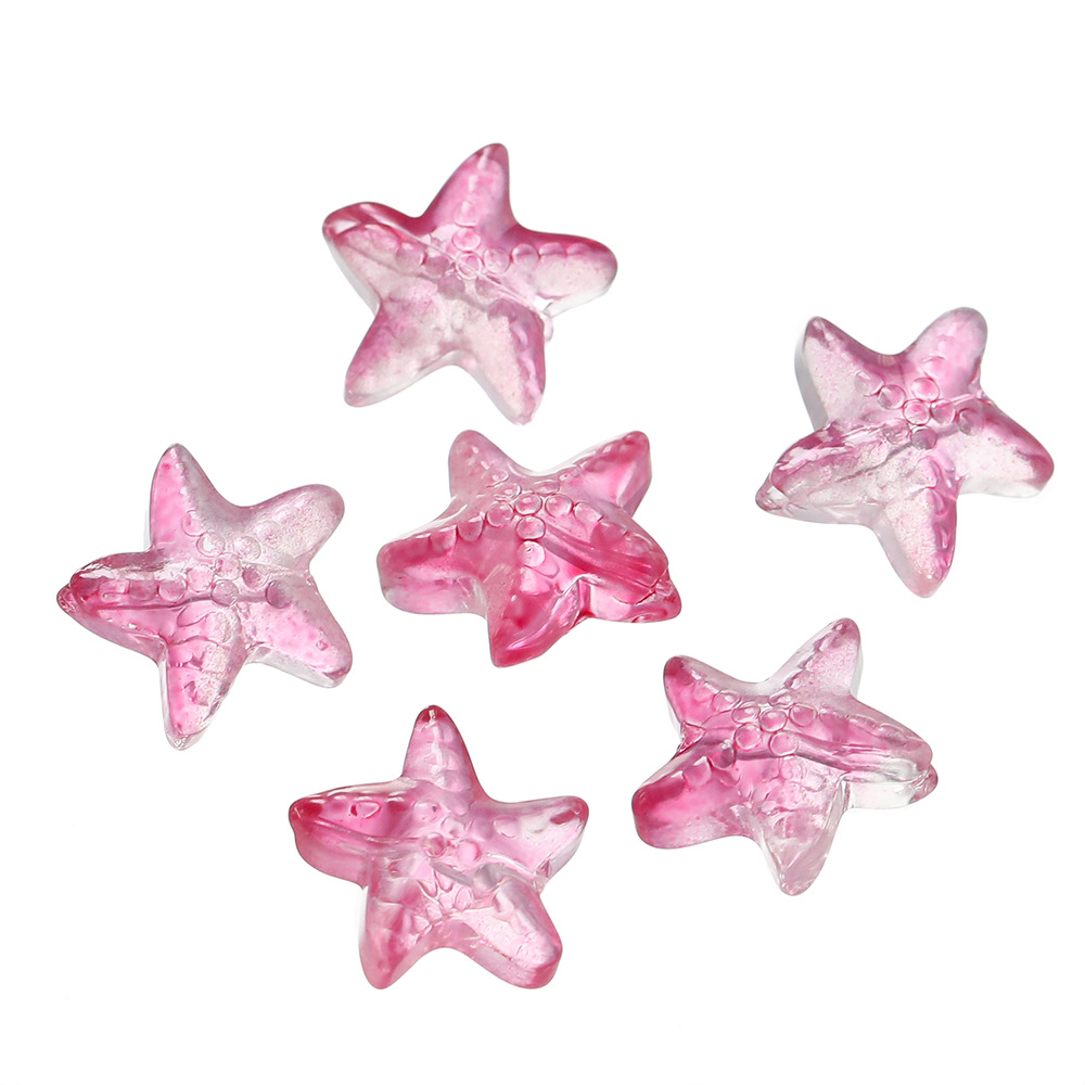 New product: approximately 15mm glass starfish beads, scattered glass bead holes, 1mm handcrafted diy bracelet, necklace and accessory pic 20