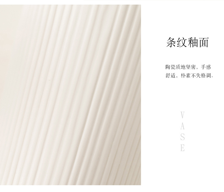 跨境爆款陶瓷花瓶创意家居客厅白色水培花器北欧干花插花装饰摆件详情13