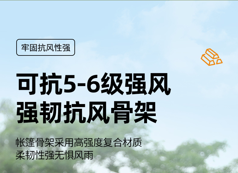 公狼户外双层露营帐篷探险登山帐篷全自动便携式防雨防风野营帐篷详情31