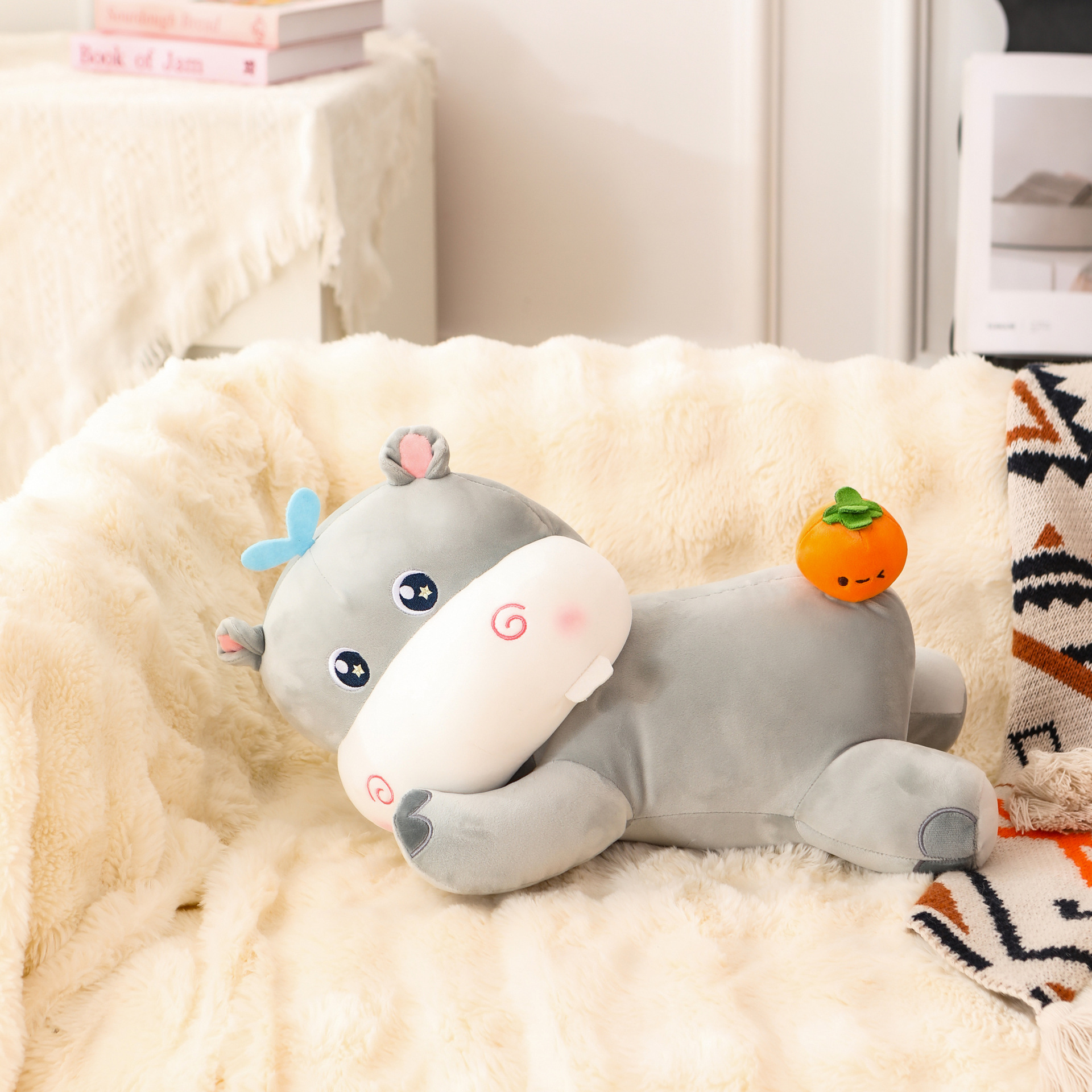 【 River Persimmon 】 Cartoon Set Lumbar support, headrest, throw pillow, U-pillow doll customization pic 17
