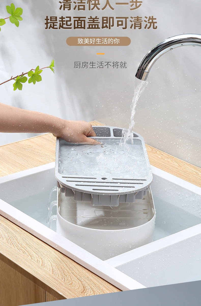 厨房调料架子置物架多功能台面调味料收纳盒油盐酱醋用品家用大全详情10