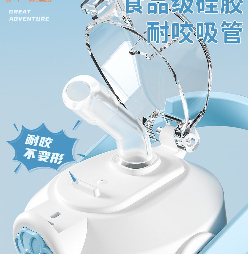 网红新款夏季公仔塑料杯大容量卡通随手杯高颜值可爱儿童吸管水杯详情12