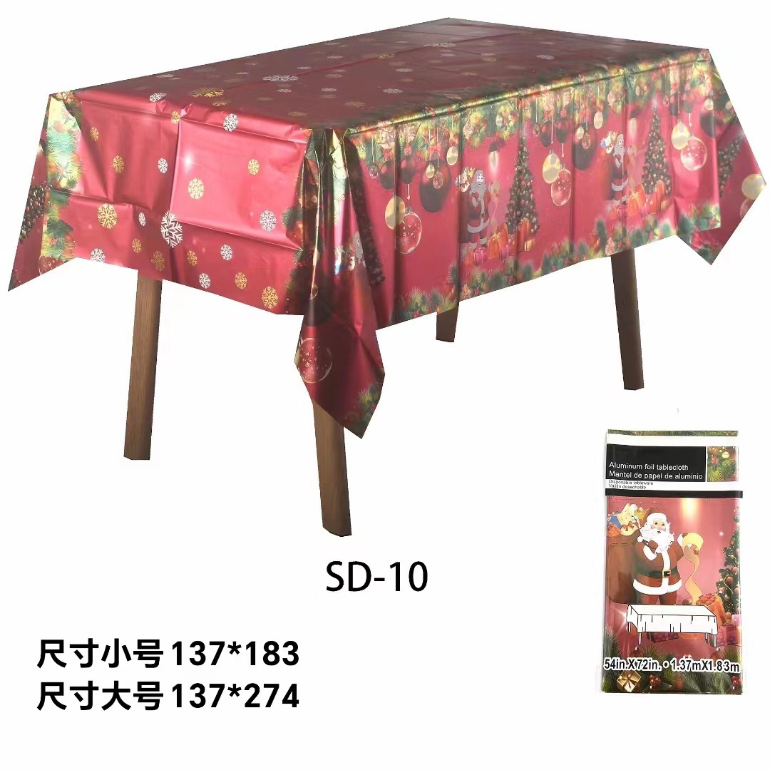 PEVA桌布万圣节圣诞节主题派对CCPM桌布甜品台装饰一次性台布塑料详情16