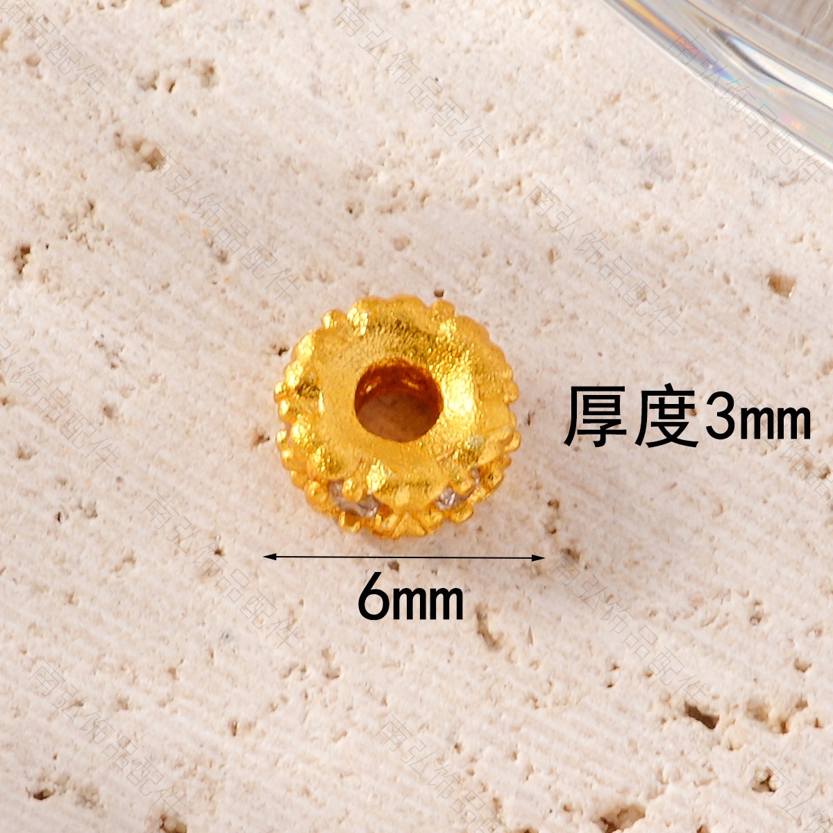 New ancient-style sand gold high color retention set with zirconium ring beads, high-end Chinese-style bracelet and necklace DIY accessory pic 4