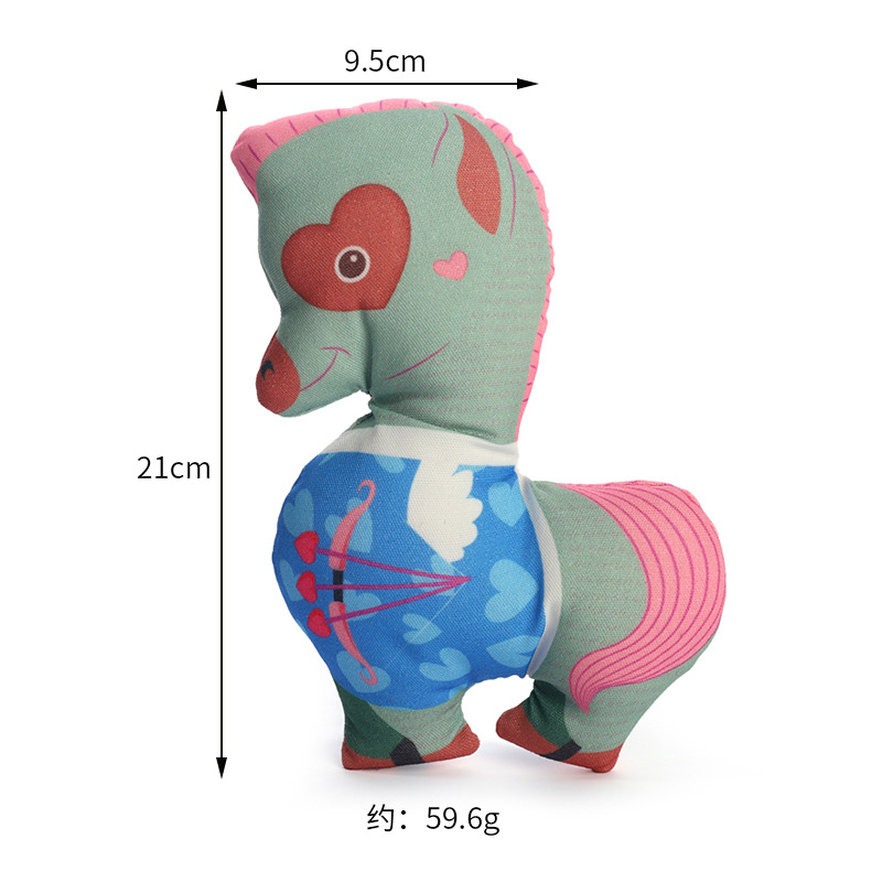Dog toys, plush, vocal pets, teddy, Corgi, printed pony, teething, biting, boring, interactive products pic 4