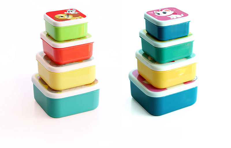Bangduo - Cartoon bento Box, fresh-keeping box, storage box, Food-grade rice portioning, microwaveable plastic lunch box pic 9