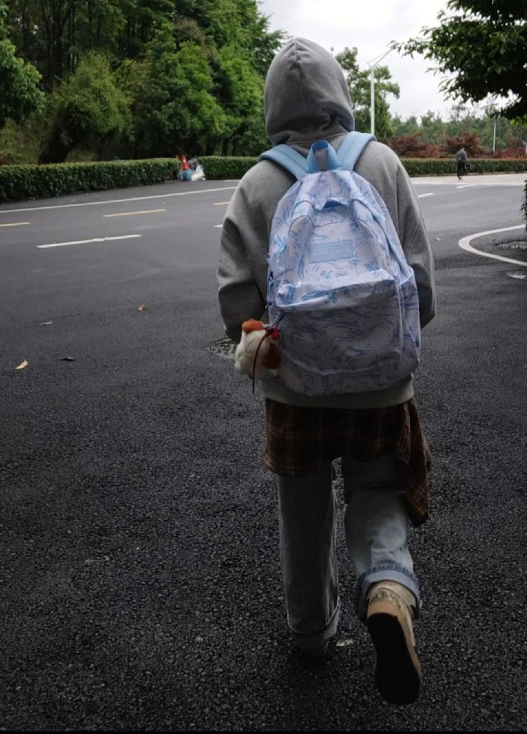 跨境外贸JANSPORT双肩包学生书包男女款背包蝶漾青漾雾霾蓝可代发详情25