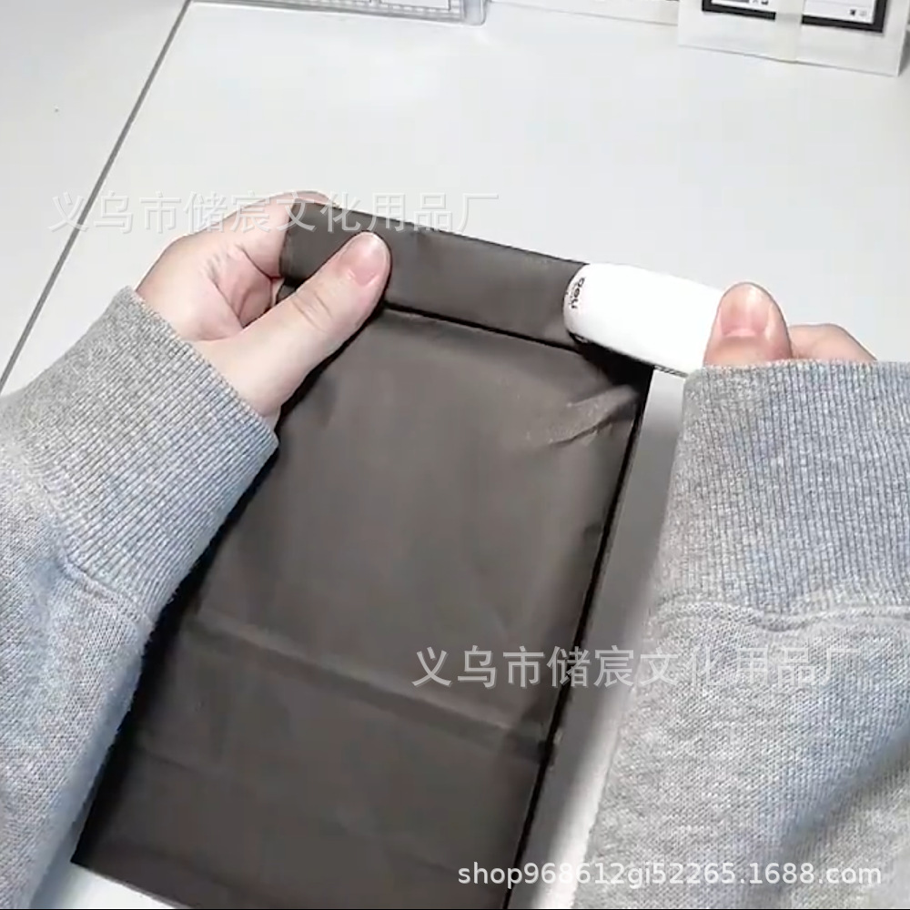 ins黑色复古牛皮纸袋平口袋出卡包装礼品小卡明信片手帐diy平口袋详情7