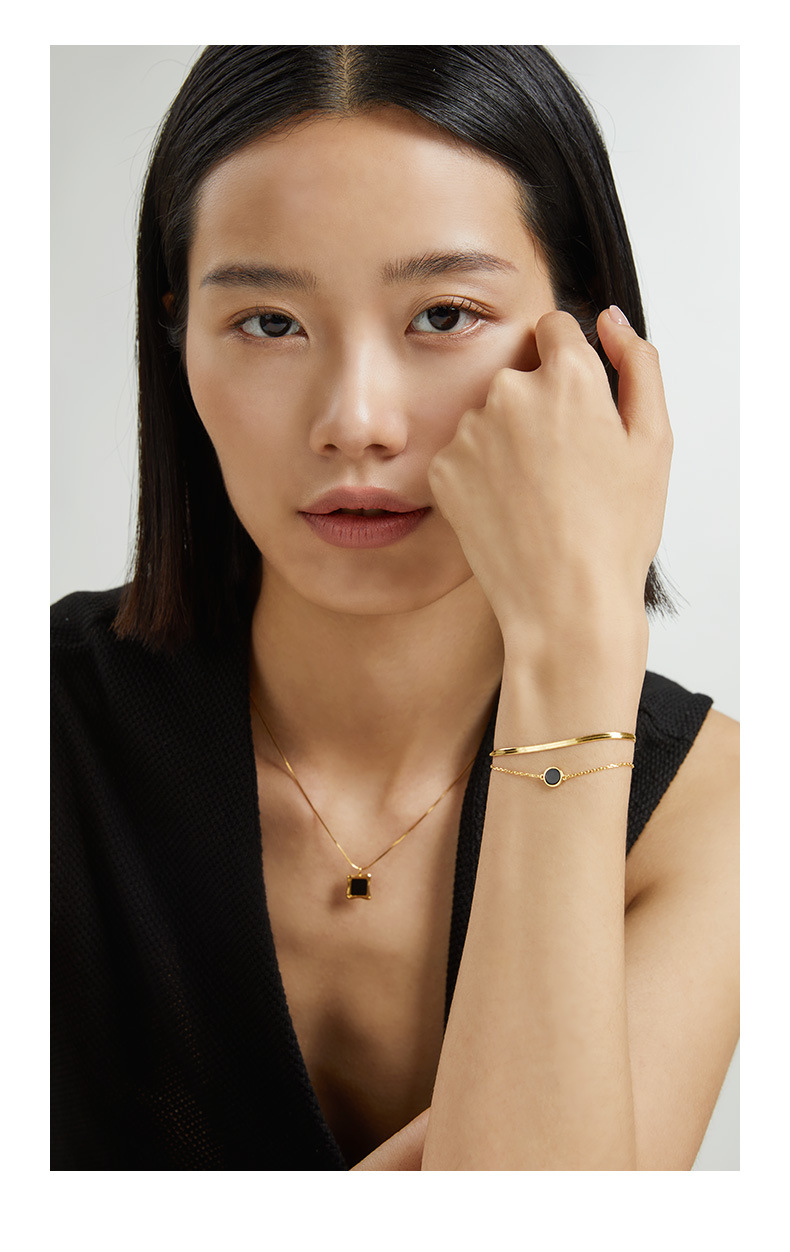 925纯银手链天然玛瑙蛇骨链女小众设计感春夏ins风手饰批发高级感详情10