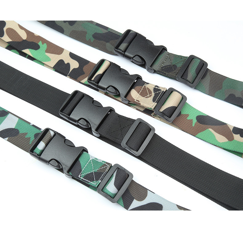 Camouflage military training belts, belts for girls, teenagers, middle school and primary school students, belts for boys, junior high school and senior high school students, button-down belts, canvas pic 7