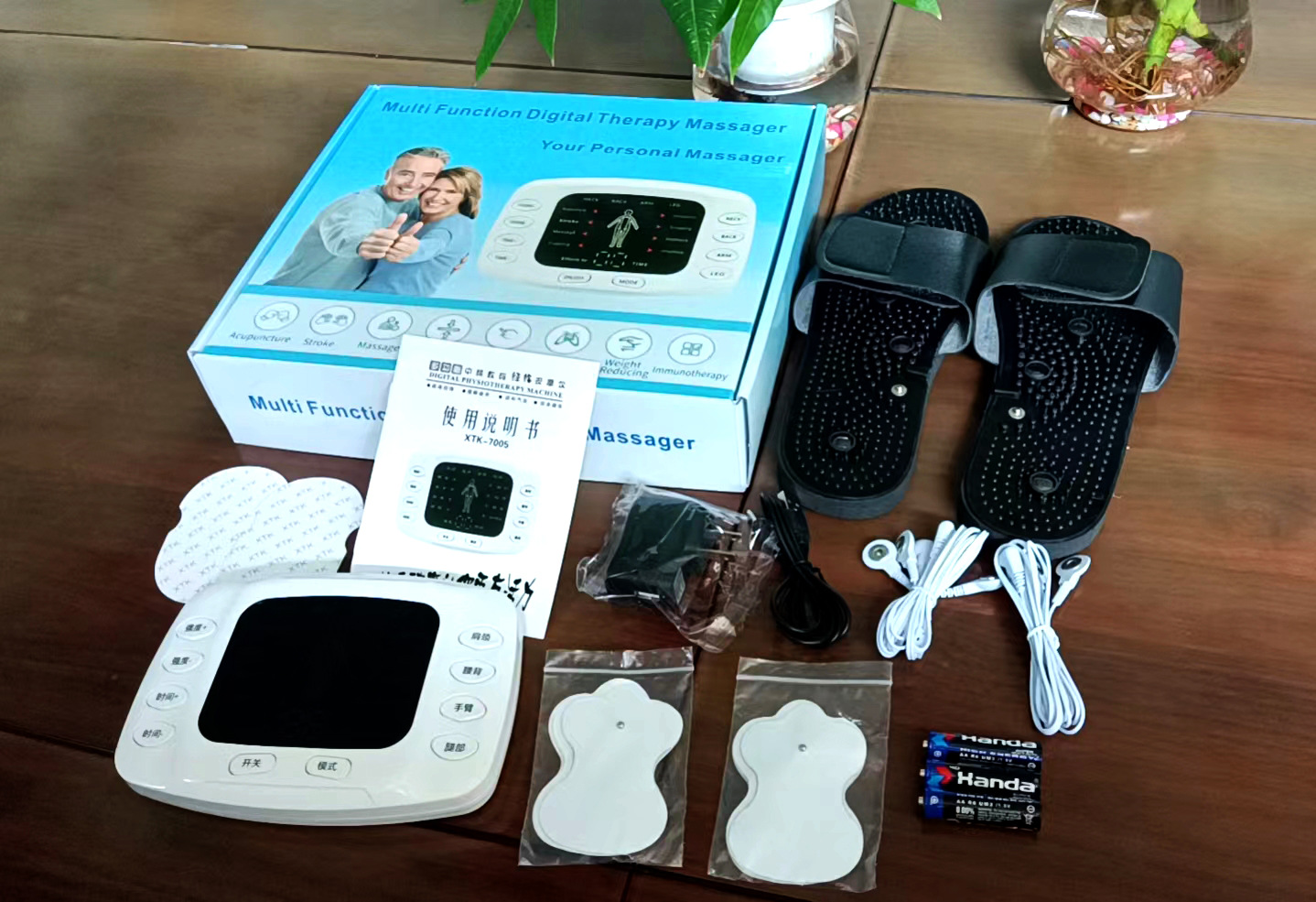 New dual-output meridian therapy device, multi-functional acupuncture and full-body massage device, medium-frequency home pulse massage device K80 pic 3