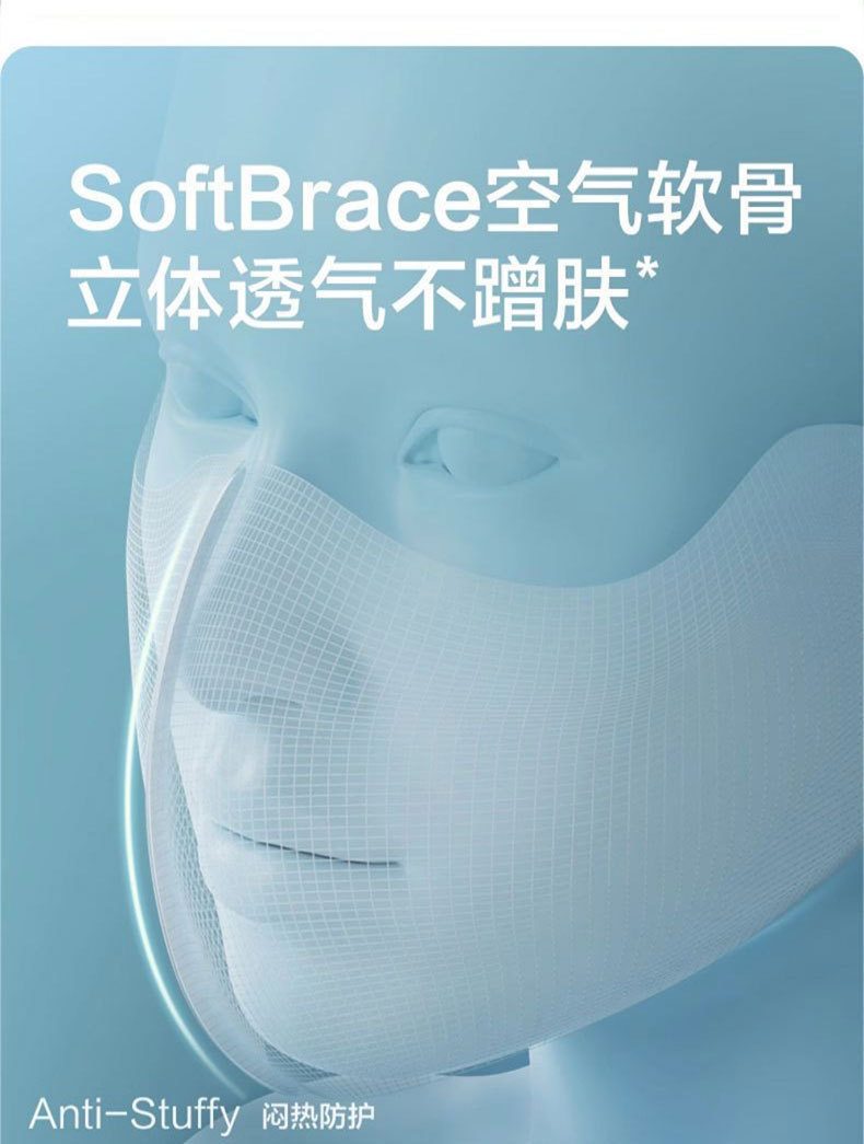 Hyaluronic acid ice silk sun protection mask for women, high school appearance level, summer UV protection, eye protection corner breathable three-dimensional mask for men pic 21