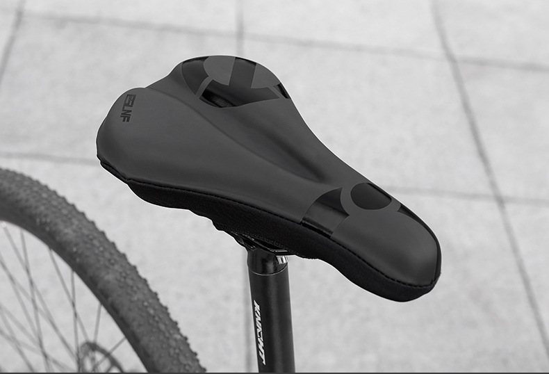 ESLNF brand 4476 model bicycle silicone seat cover, mountain bik-specific waterproof and shock-absorbing outdoor cycling seat cover saddle accessory, comfortable and durable pic 4