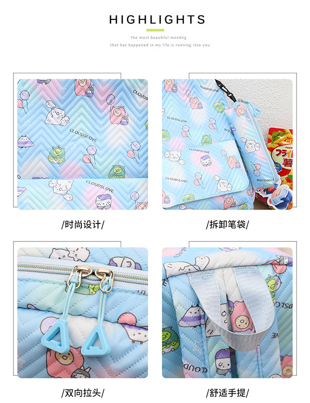 A large-capacity, lightweight backpack for girls in Korean high school, versatile, and a fresh and simple backpack for primary and junior high school students pic 16