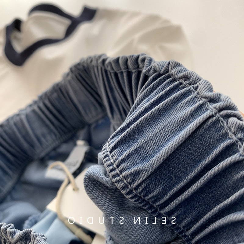 High-waisted Tencel jeans for women in summer, thin and plate-sized, loose and slimming, with a drooping effect, straight-leg wide-leg pants pic 8