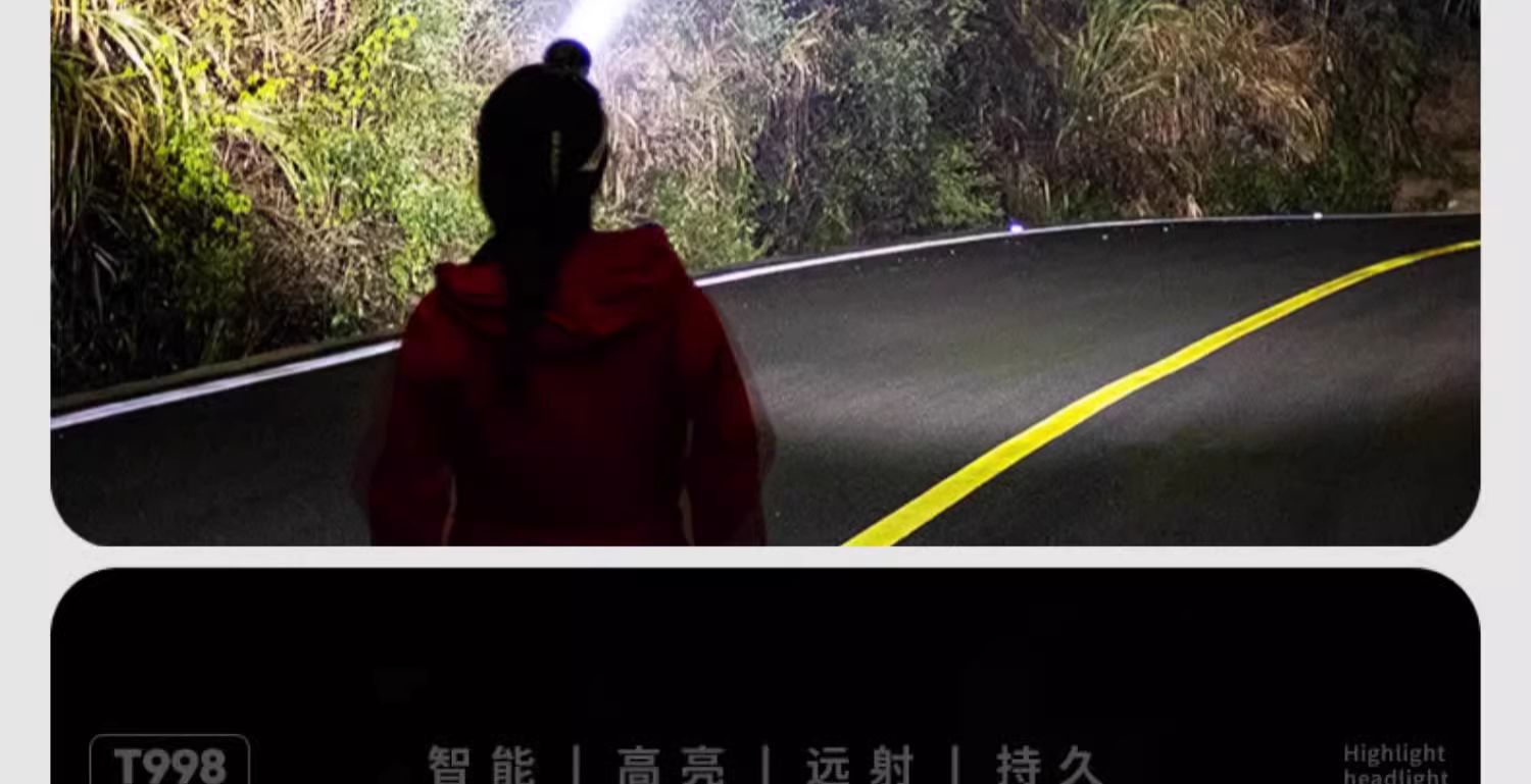 头灯头戴式强光充电超亮钓鱼专用超长续航锂电手电筒矿灯感应夜钓详情11