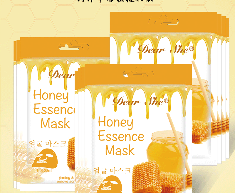 蜂蜜面膜跨境水果面膜补水保湿面膜贴 外贸亚马逊Facial Mask批发详情5