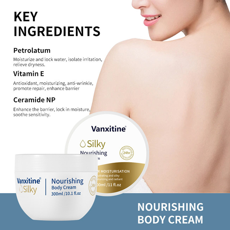 Cross-border Body lotion large white bowl Body lotion Moisturizing Dry Skin Moisturizing Fragrance Moisturizing Cream 300ml export pic 10