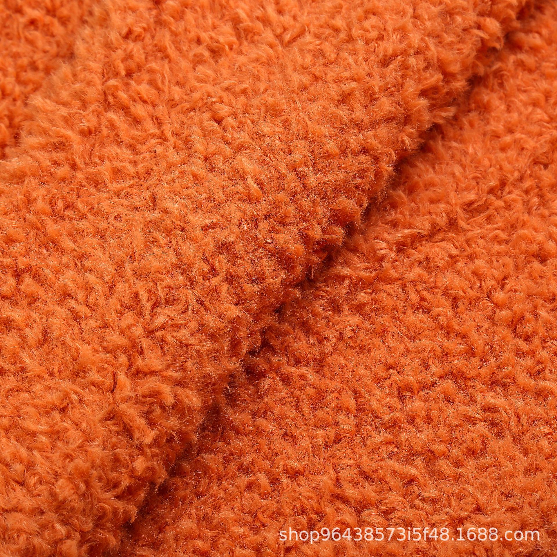 冰岛绒仿羊羔毛大衣外套毛绒面料颗粒服装现货批发纺织皮革针织毛巾布详情3