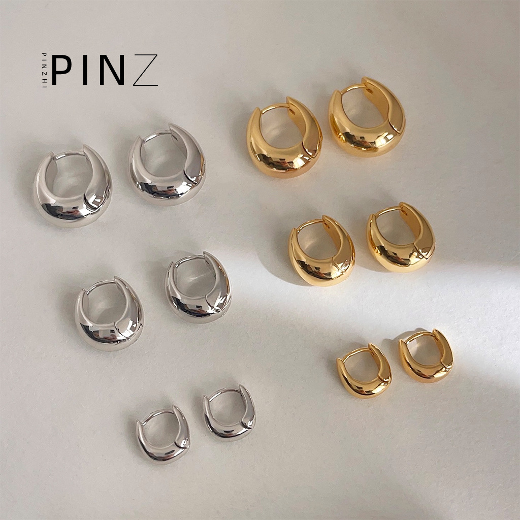 【 Upgraded Version 】 18K real gold plated, thickened, high-end, French light luxury style ear buckles, gold-plated texture earrings for women pic 16