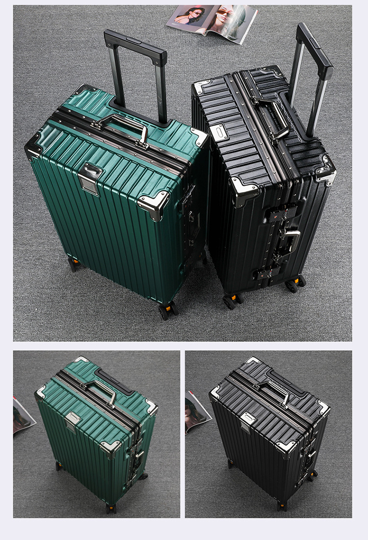 旅行箱男学生大容量铝框密码箱女行李箱结实耐用加厚拉杆箱万向轮详情21