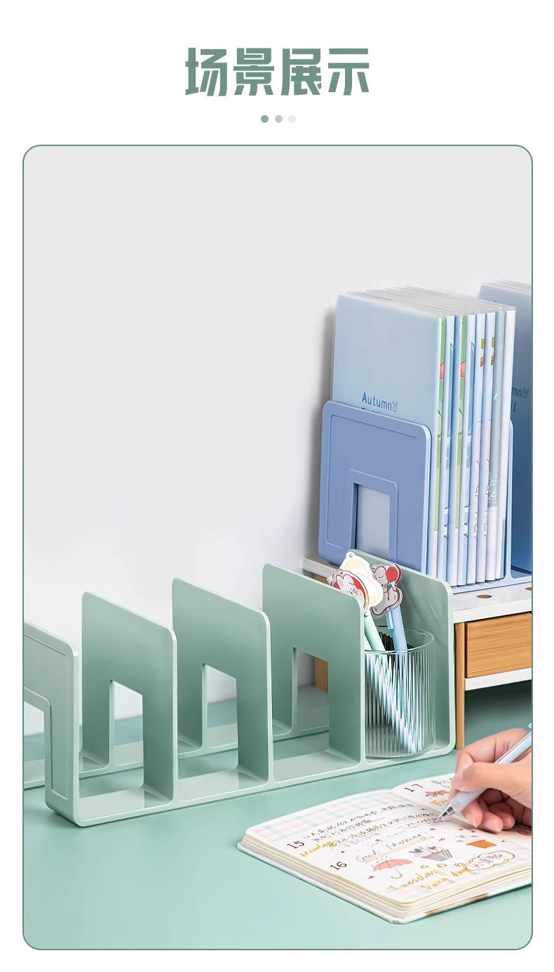 Desktop simple bookshelf, student desk, book storage rack, multi-layered office document storage rack pic 4