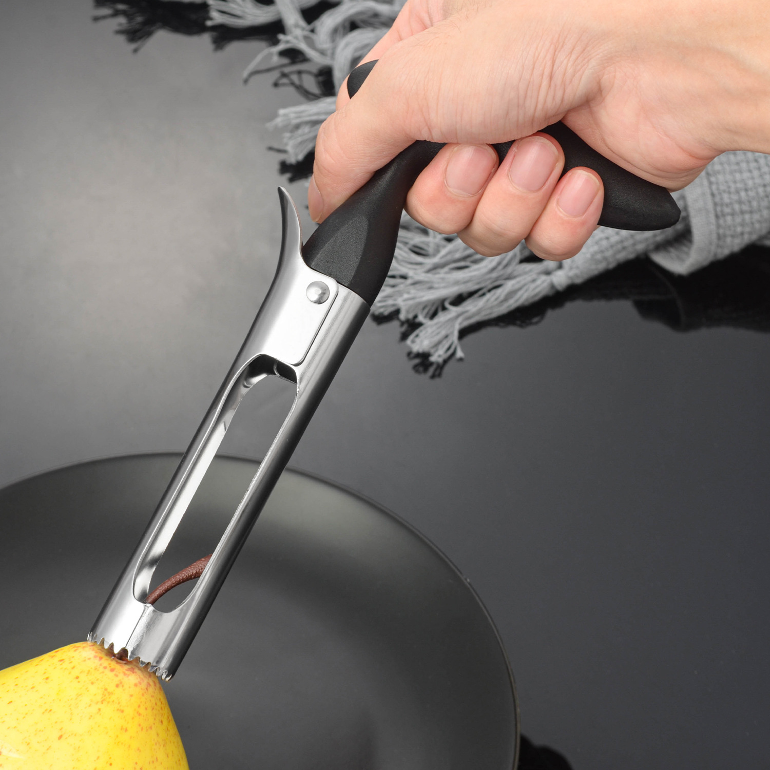 Cross-border new apple core remover in stock wholesale stainless steel multi-functional fruit core extractor kitchen small tools pic 11