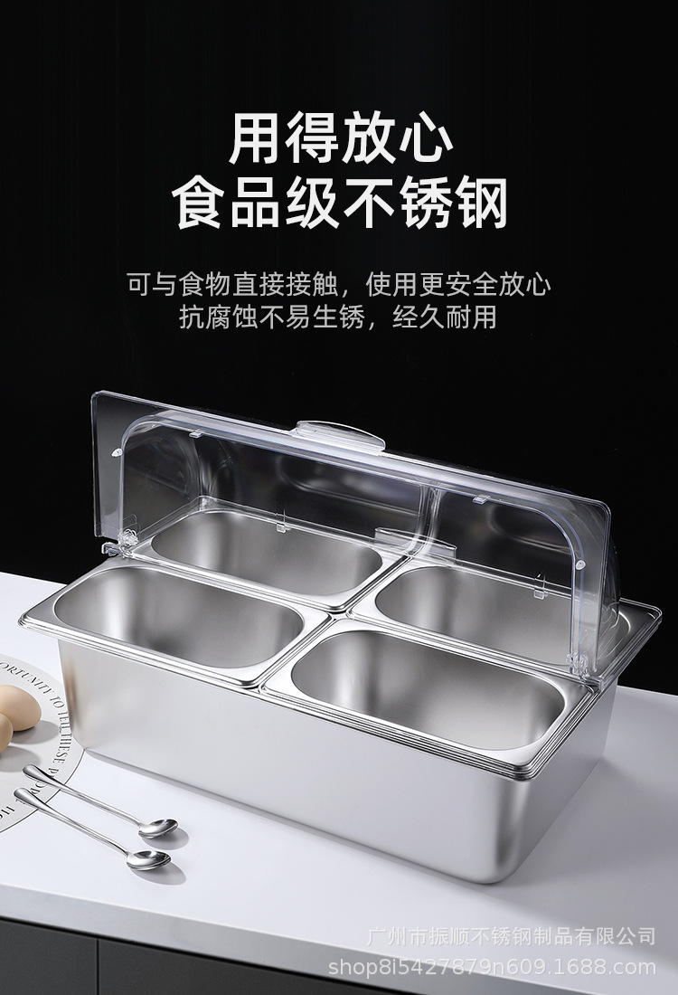 Rectangular ice powder boxes are displayed at the stall, small material boxes with dust-proof flip covers, cold and heat preservation boxes, and tray small material boxes are displayed at the stall pic 9