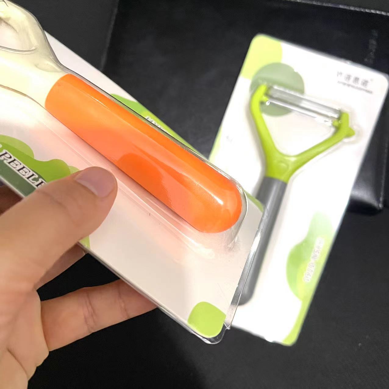 【 Zone 2-10 】0760 Peeler 40/ box 480/ case 0760 Suction card Peeler, Peeling Knife Plastic Handle Serrated Peeler, Fruit and Melon peeler wholesale pic 7