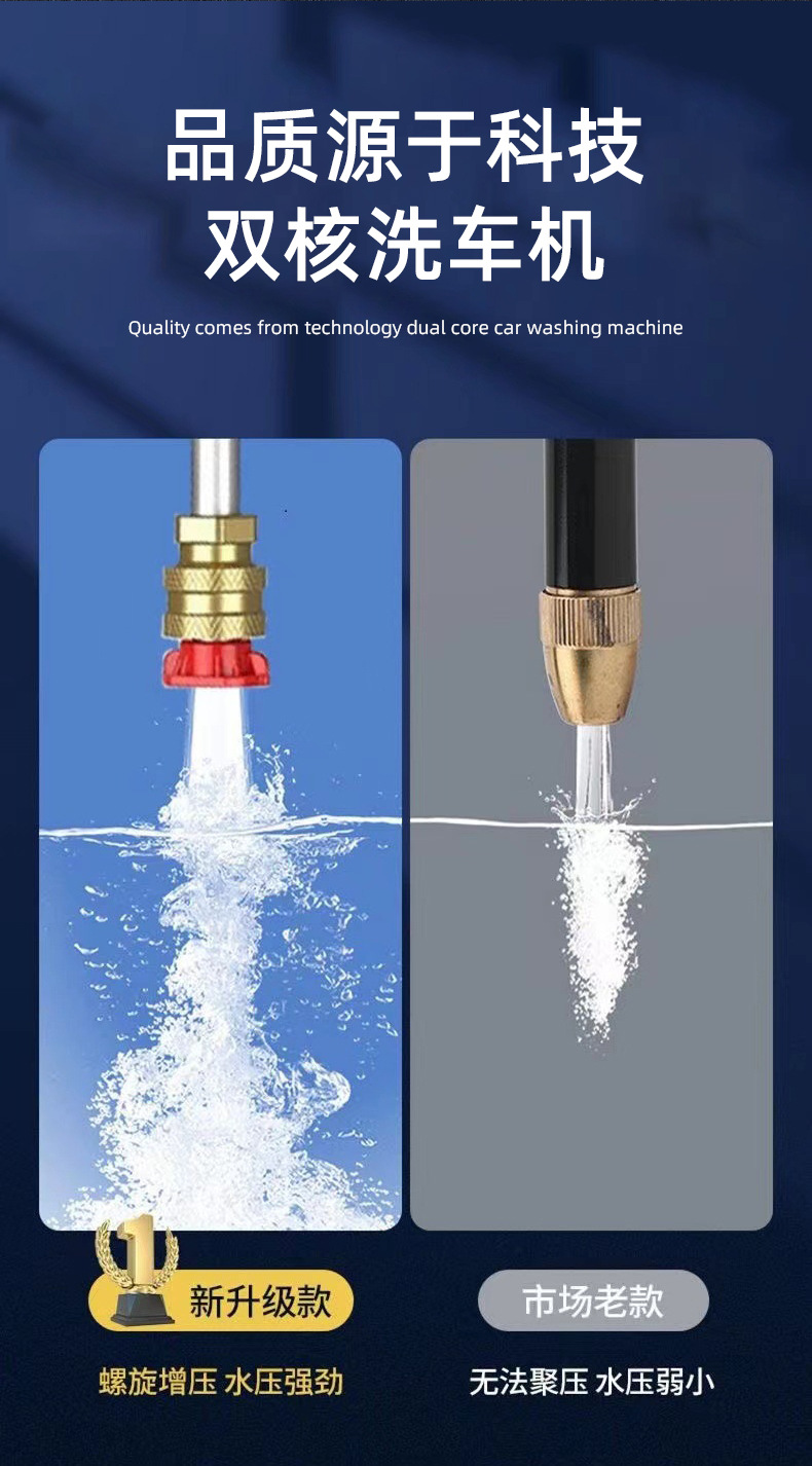 厂家直销家用便携高压水枪洗车水枪多功能充电式无线锂电洗车机详情12