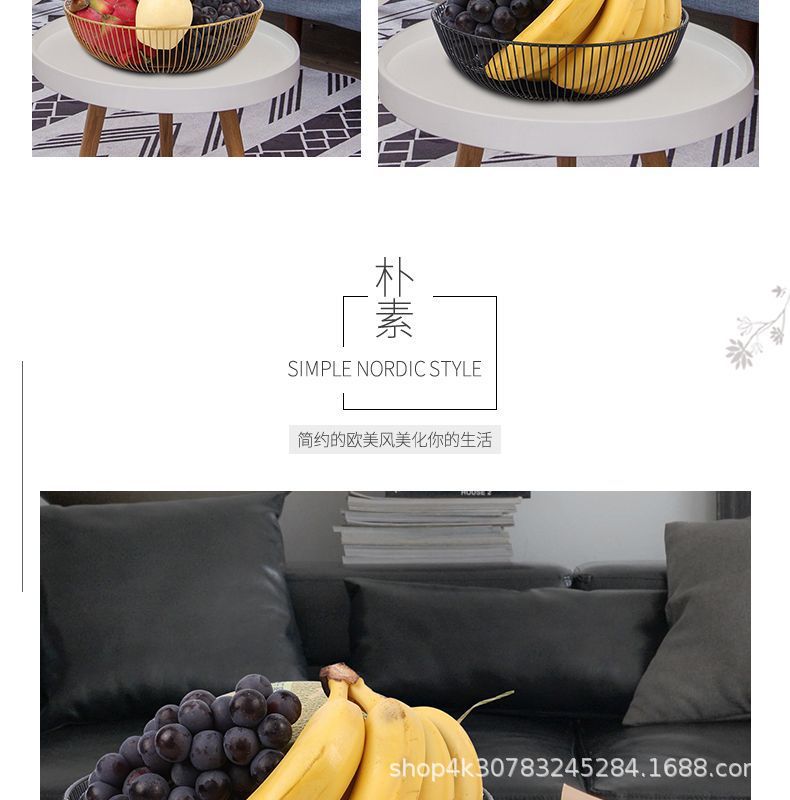 Light luxury ironwork fruit plate, Nordic-style home modern living room coffee table, candy basin, snack dried fruit plate, internet-famous fruit basket pic 4