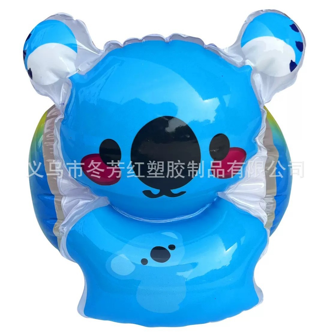 厂家直供儿童卡通3D立体加厚加大水袖学游泳手臂圈休闲户外充气旅行枕详情3