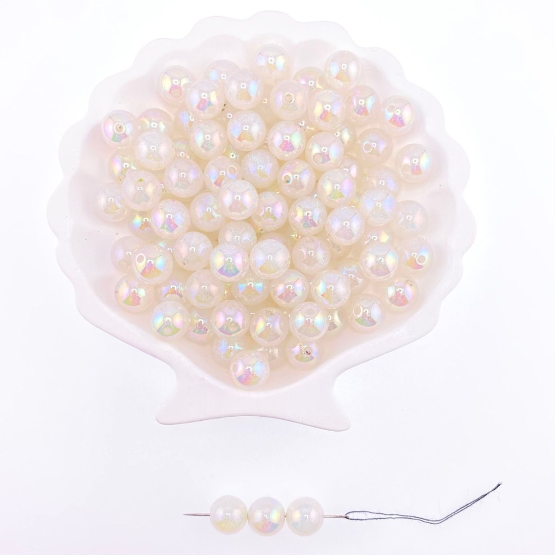 Full sky Star UV electroplated resin round beads, loose beads, DIY jewelry, bracelet, mobile phone chain, keychain accessory beads pic 9