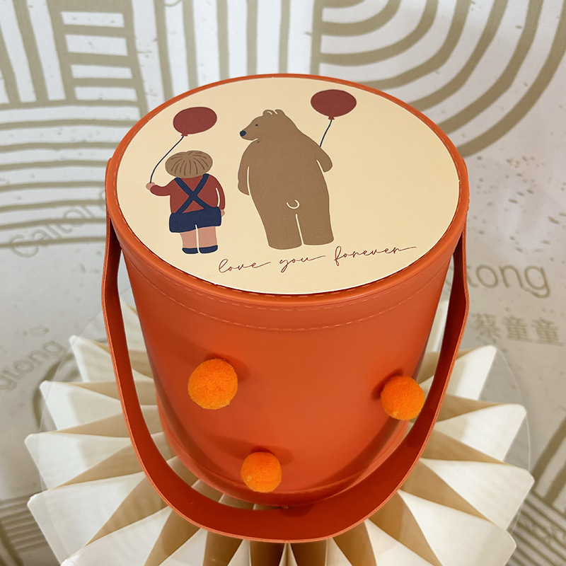 生日快乐可手提带盖子儿童生日礼物抱抱桶宝宝满月伴手礼盒子详情6