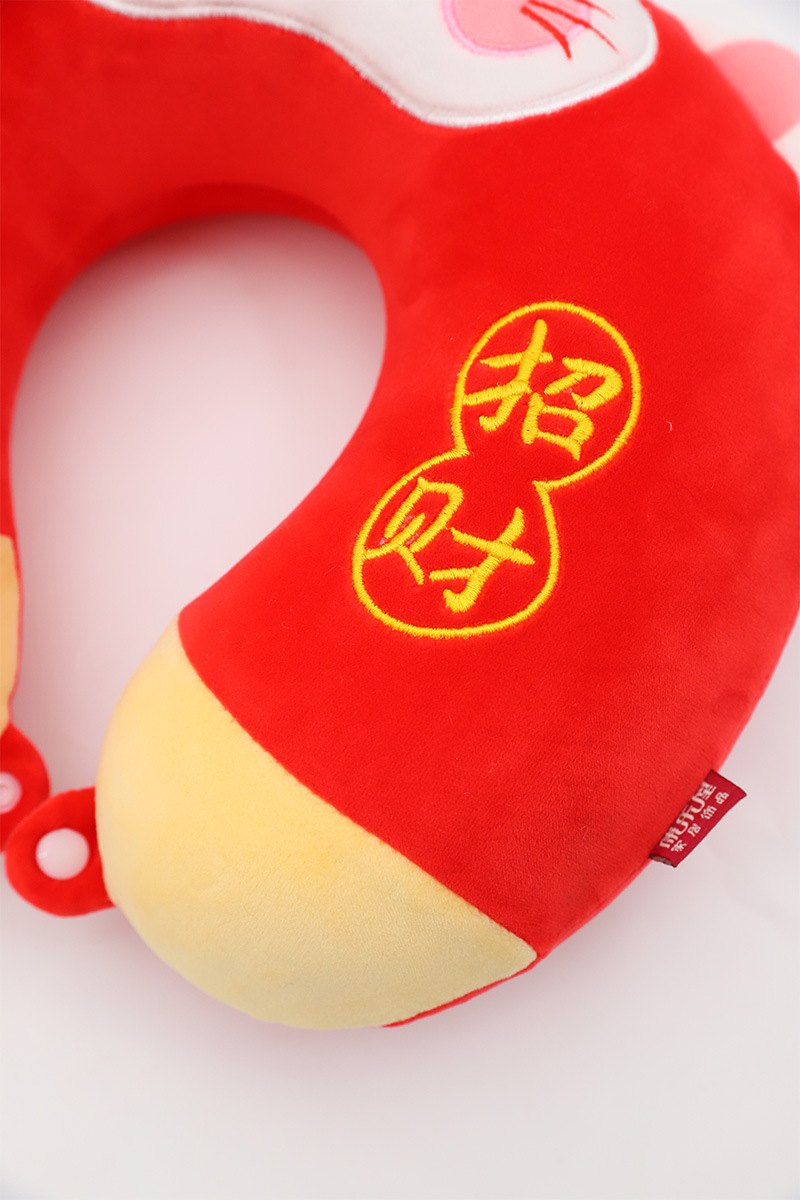 卡通招财猫记忆棉U型枕 康乐屋动物可爱护颈枕 旅行颈枕订货定制详情13