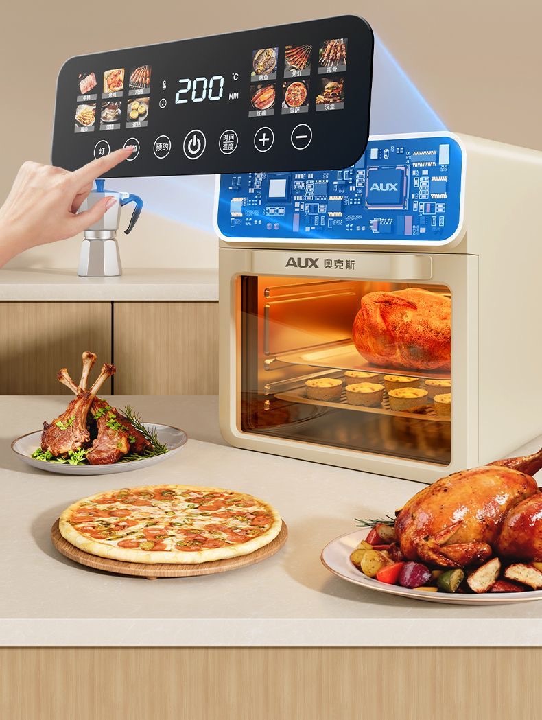 Brand air fryer visual model, multi-functional household smart large-capacity fully automatic microwave oven, French fries machine oven pic 19