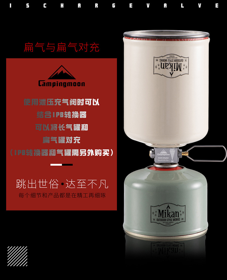 Koman Z15 camping accessories, gas cylinder pressure relief valve, gas cylinder pressure relief valve, outdoor tool, multi-functional pic 2