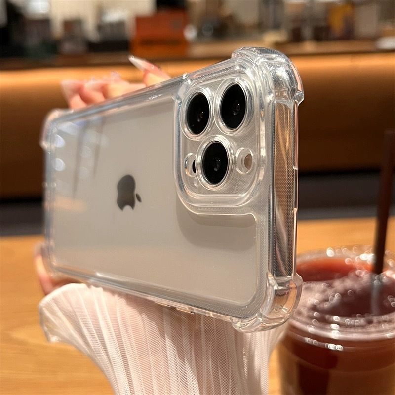 防摔四角气囊适用苹果15/14手机壳iPhone13promax透明12/11保护套详情1
