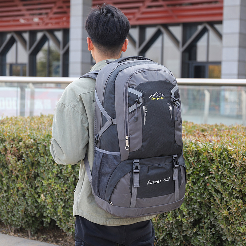 2025新款户外登山包60L大容量包 旅游双肩包女运动男韩版旅行背包详情22