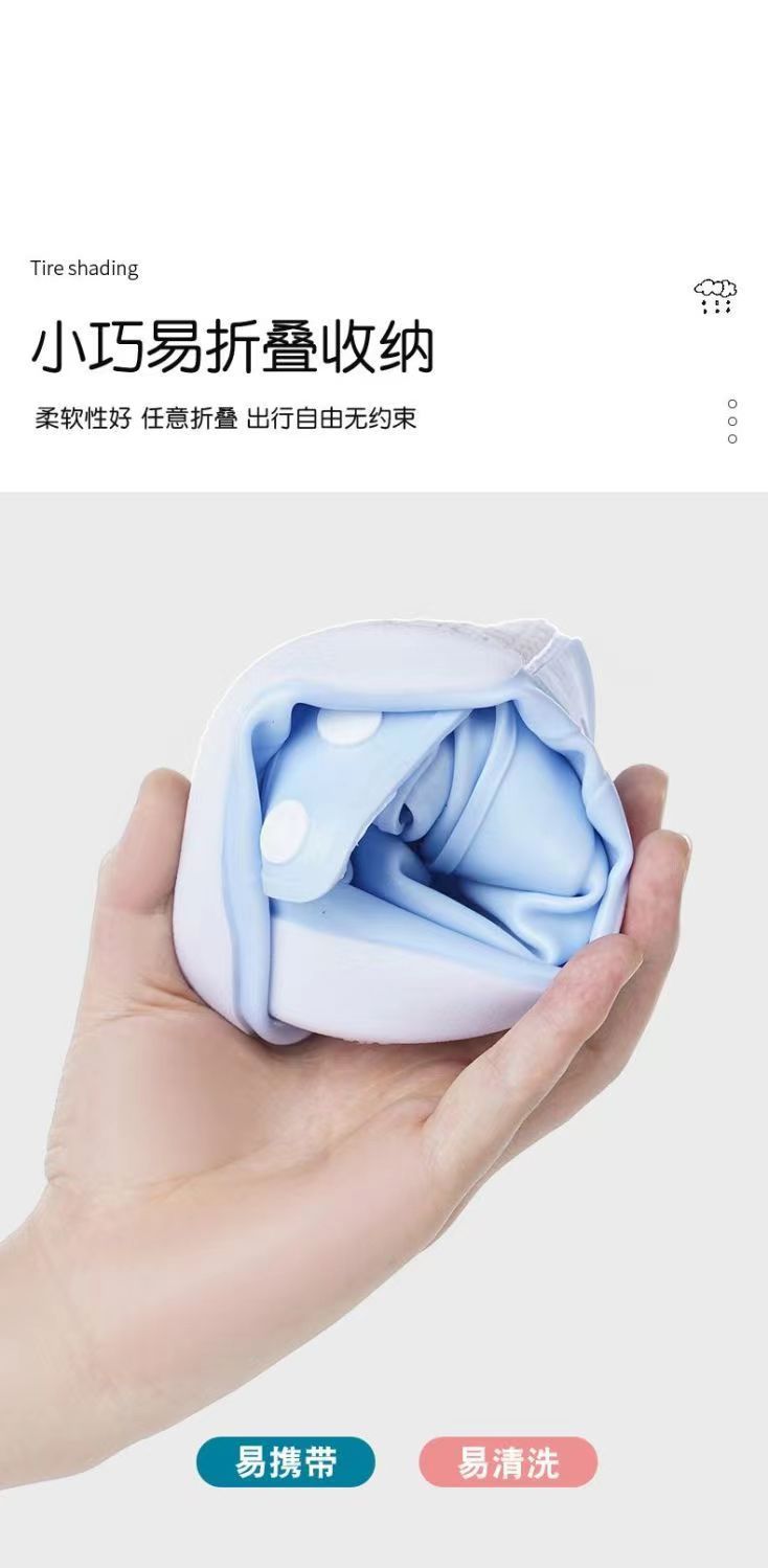 Thickened, wear-resistant, waterproof and anti-slip rain boots for both men and women, suitable for adults to wear on rainy days, and student silicone water shoe covers pic 7