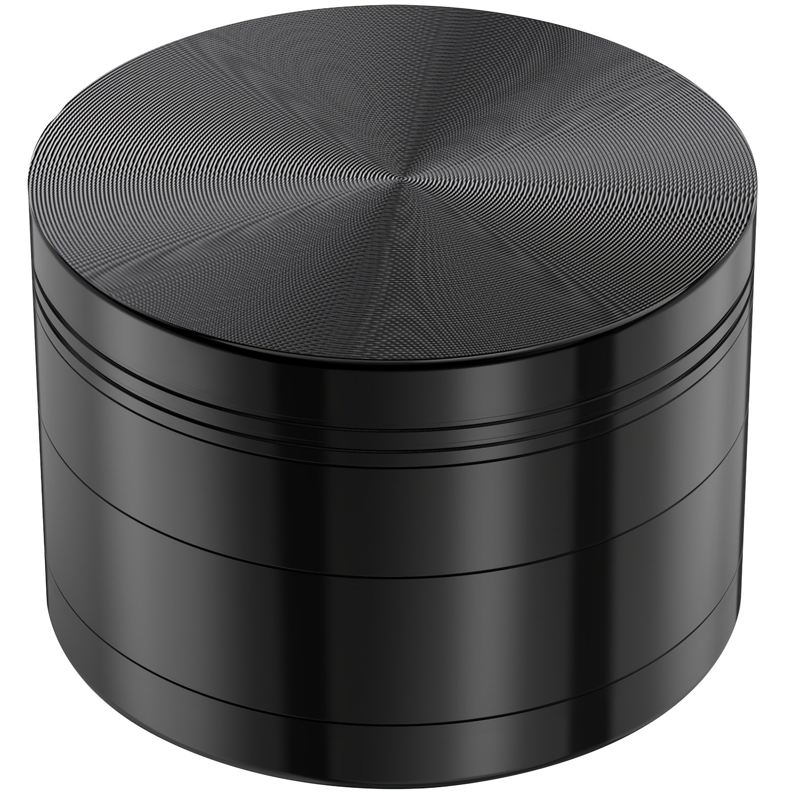 源头直销平板锌合金磨烟器 四层磁吸金属烟草香料研磨器 Grinder详情1