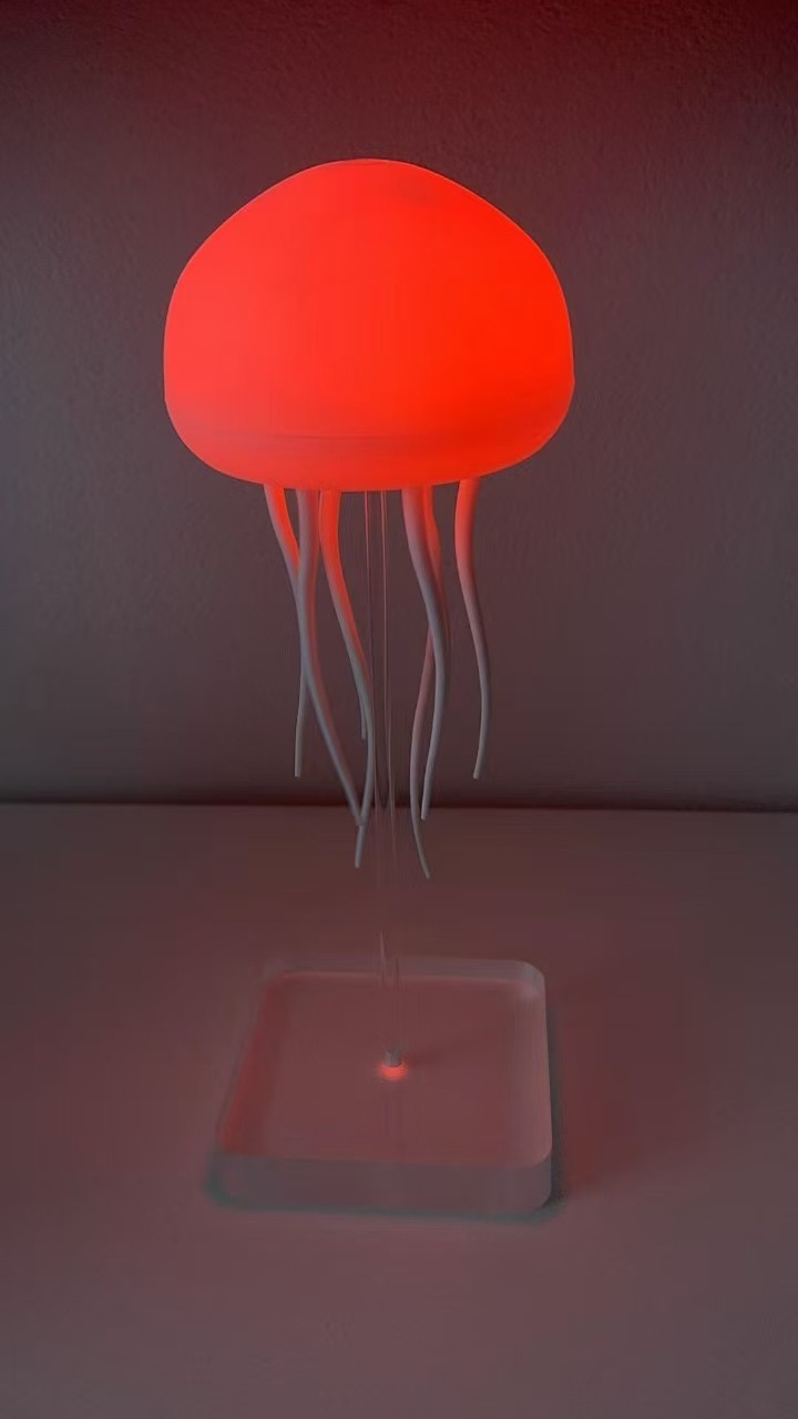 New creative intelligent voice-controlled jellyfish lamp, floating colorful atmosphere lamp, hanging lamp, bedroom bedside decoration, night light pic 12